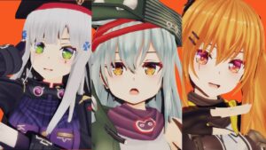 ドールズフロントライン】 脱法ロック　MMD 【UMP9/HK416/G11】少女前线