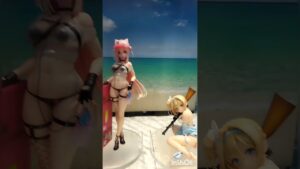 フィギュア展示　秋葉原①ドールズフロントライン」より「スオミ 仲夏のエルフ 重傷Ver.